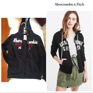 Abercrombie hoodie A & F fleece jacket. Sz S women